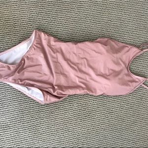 Pink Zaful one piece swimsuit